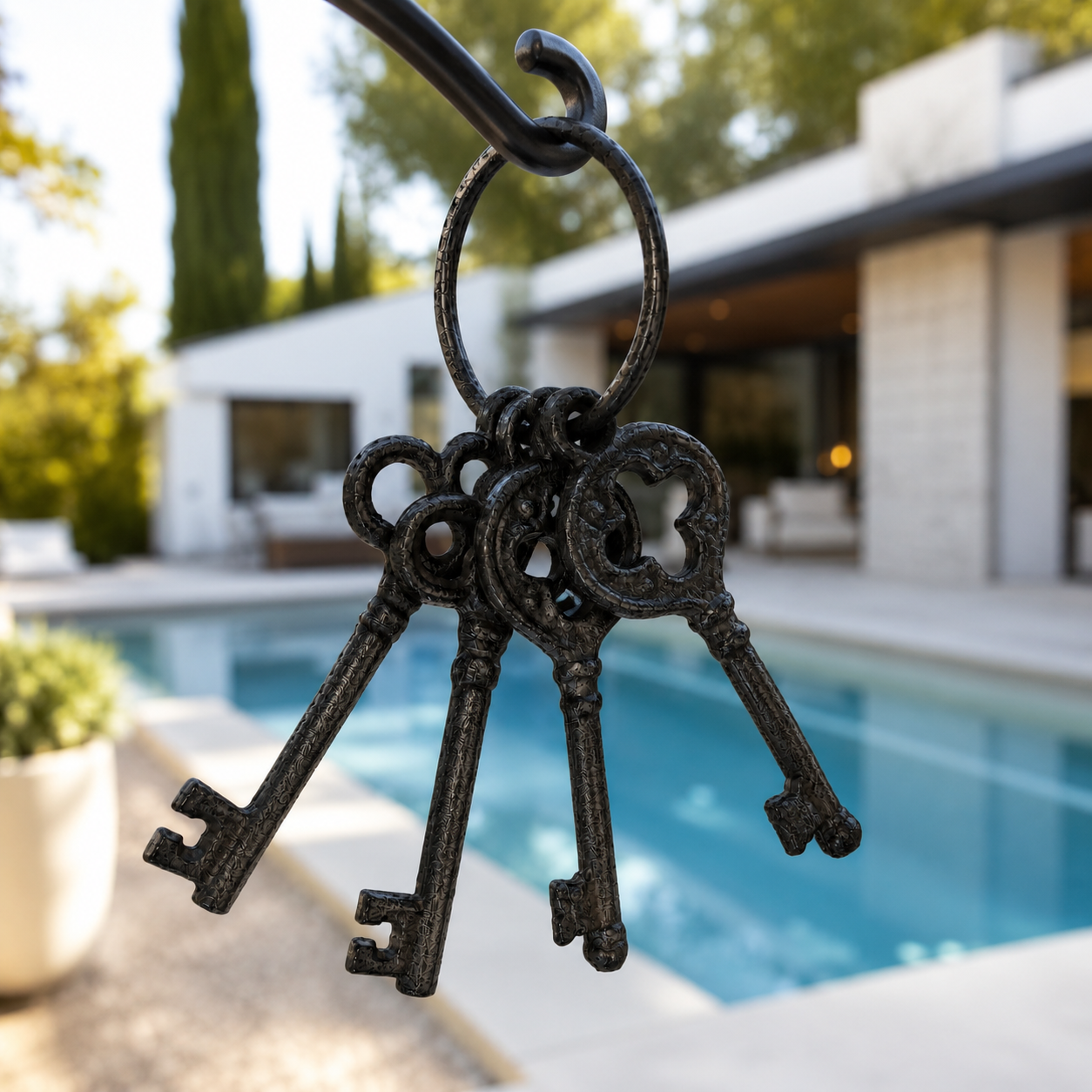 Cast Iron Skeleton Keys – Set of 4