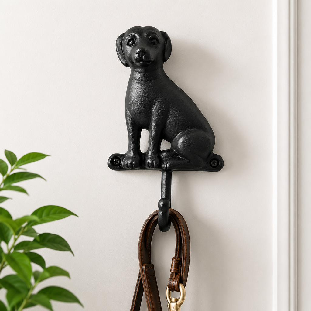 Cast Iron Dog Leash Wall Hook