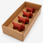 Cast Iron Scottie Dog Card/Photo Holders – Set of 4 - 3 colours