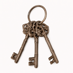 Cast Iron Skeleton Keys – Set of 3