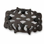 Cast Iron Soap Dish - Anitque Brown