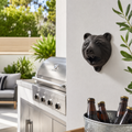 Cast Iron Bear Head Wall-Mounted Bottle Opener