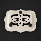 Antique White Cast Iron Soap Dish