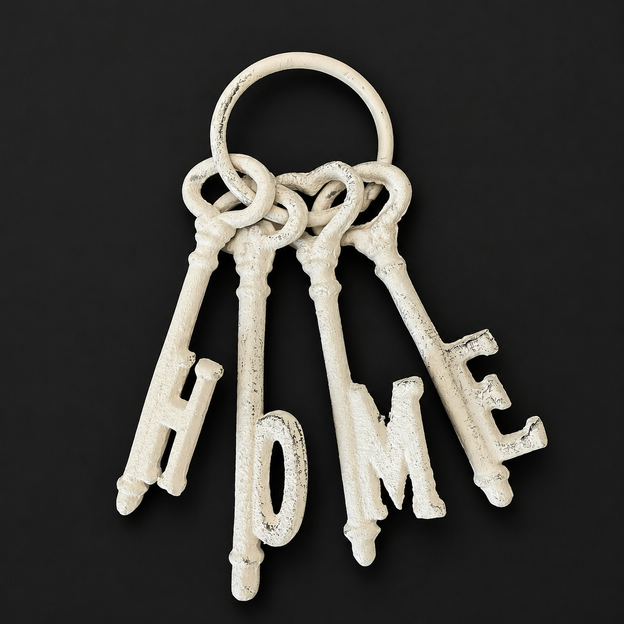 Vintage Inspired Cast Iron HOME Skeleton Keys