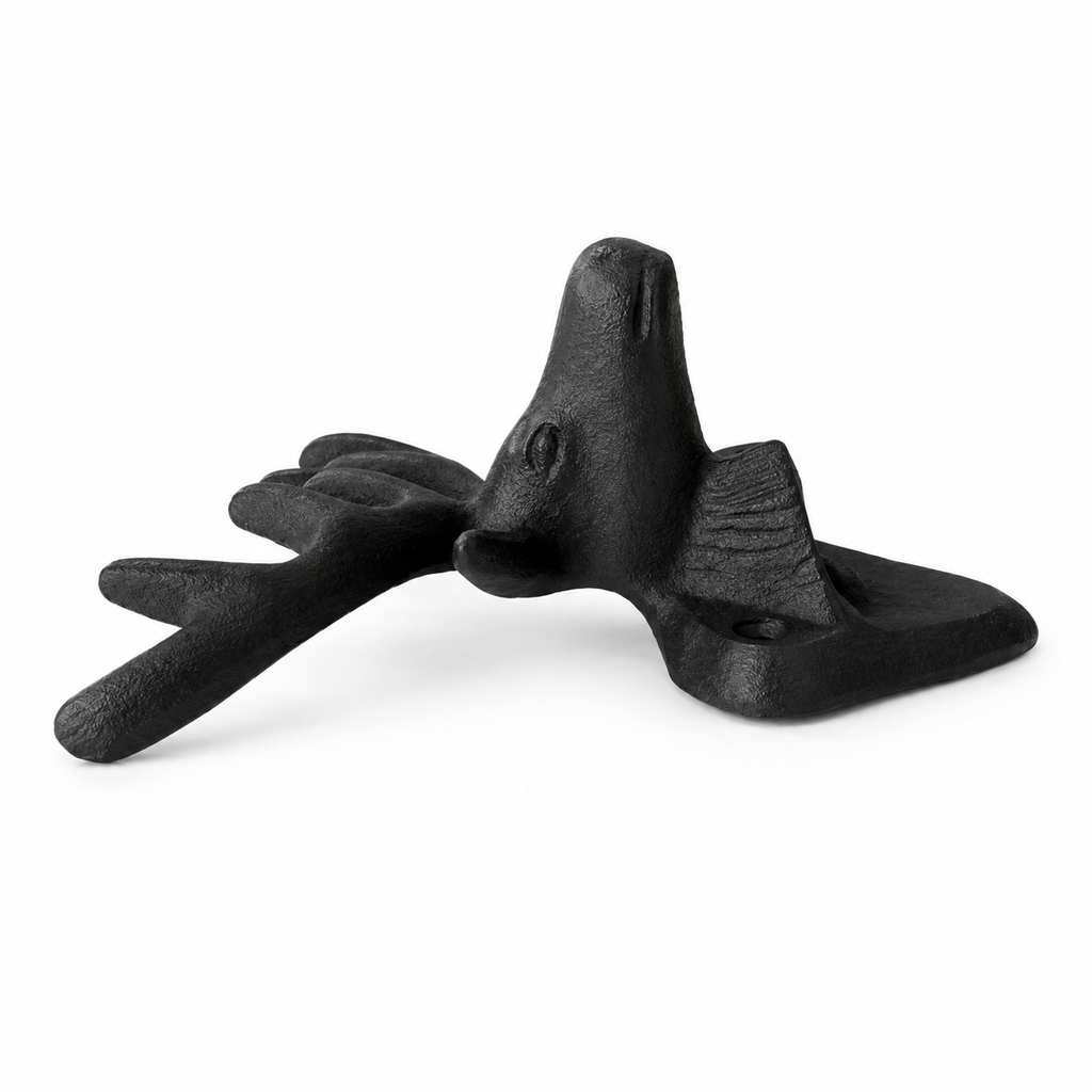 Cast Iron Stag Head Wall-Mounted Bottle Opener