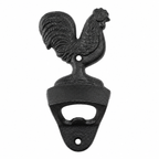 Cast Iron Rooster Wall-Mounted Bottle Opener - 2 colours