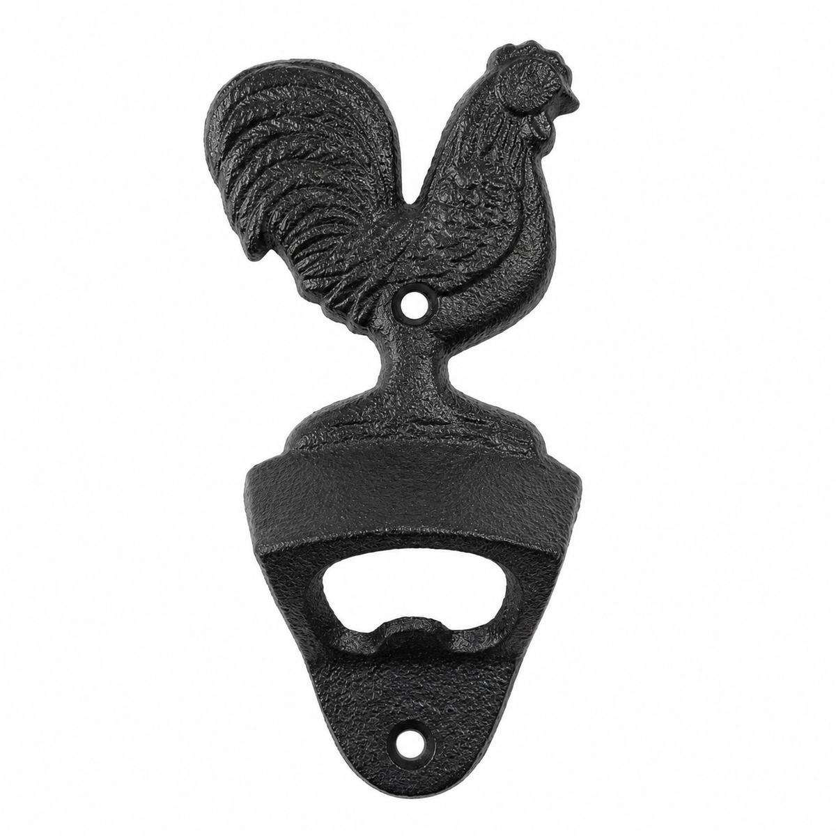 Cast Iron Rooster Wall-Mounted Bottle Opener - 2 colours