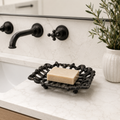 Cast Iron Soap Dish - Anitque Brown