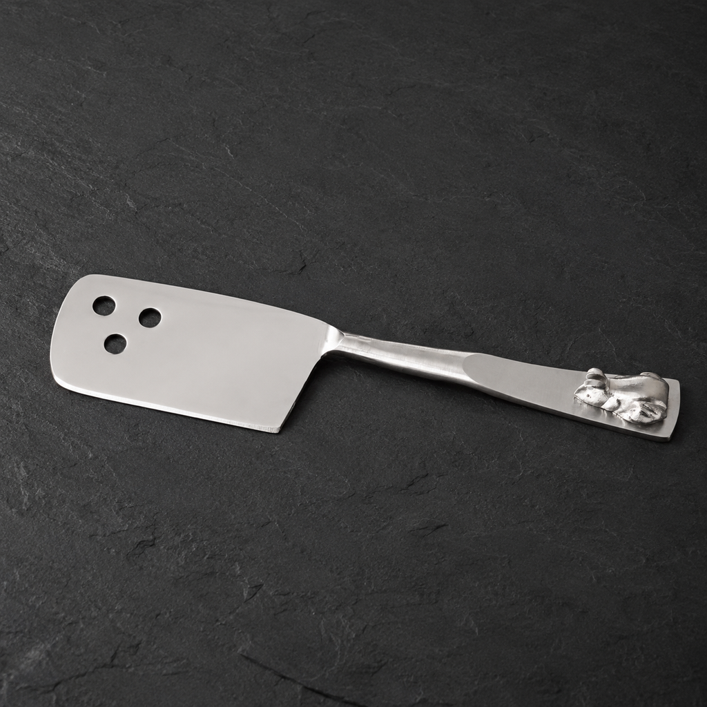 Cheese Cleaver with Mouse Figurine