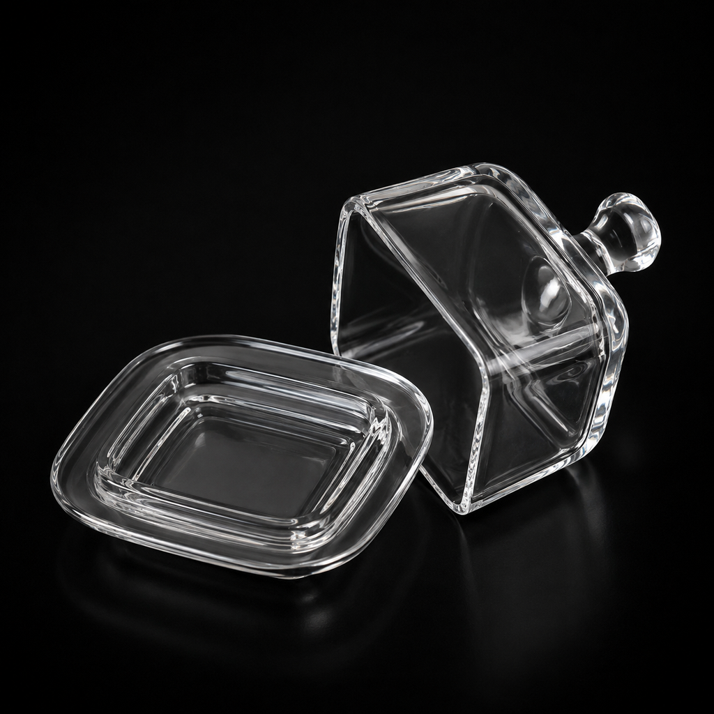 Covered Glass Dish