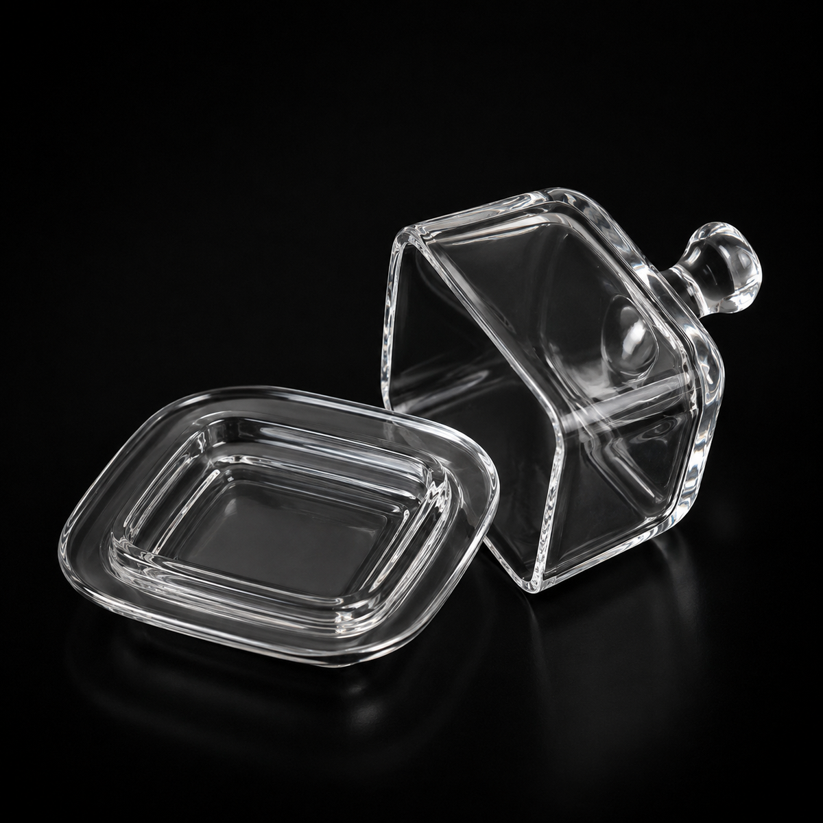 Covered Glass Dish