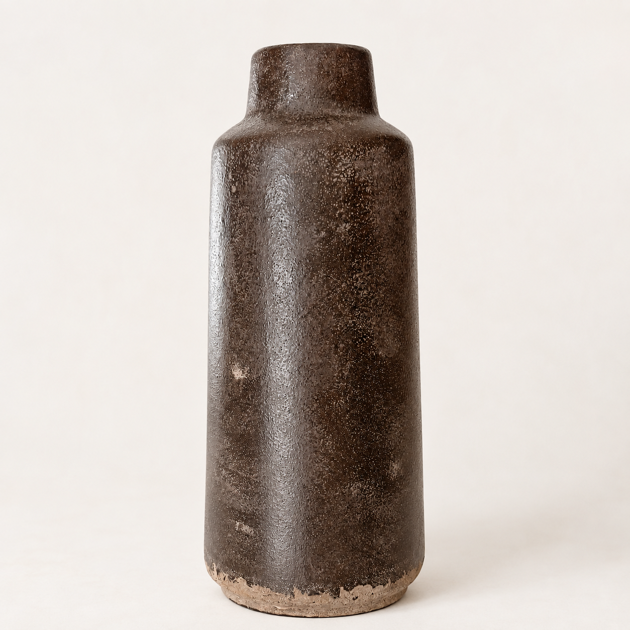 Bronze Textured Glaze Cylinder Vase