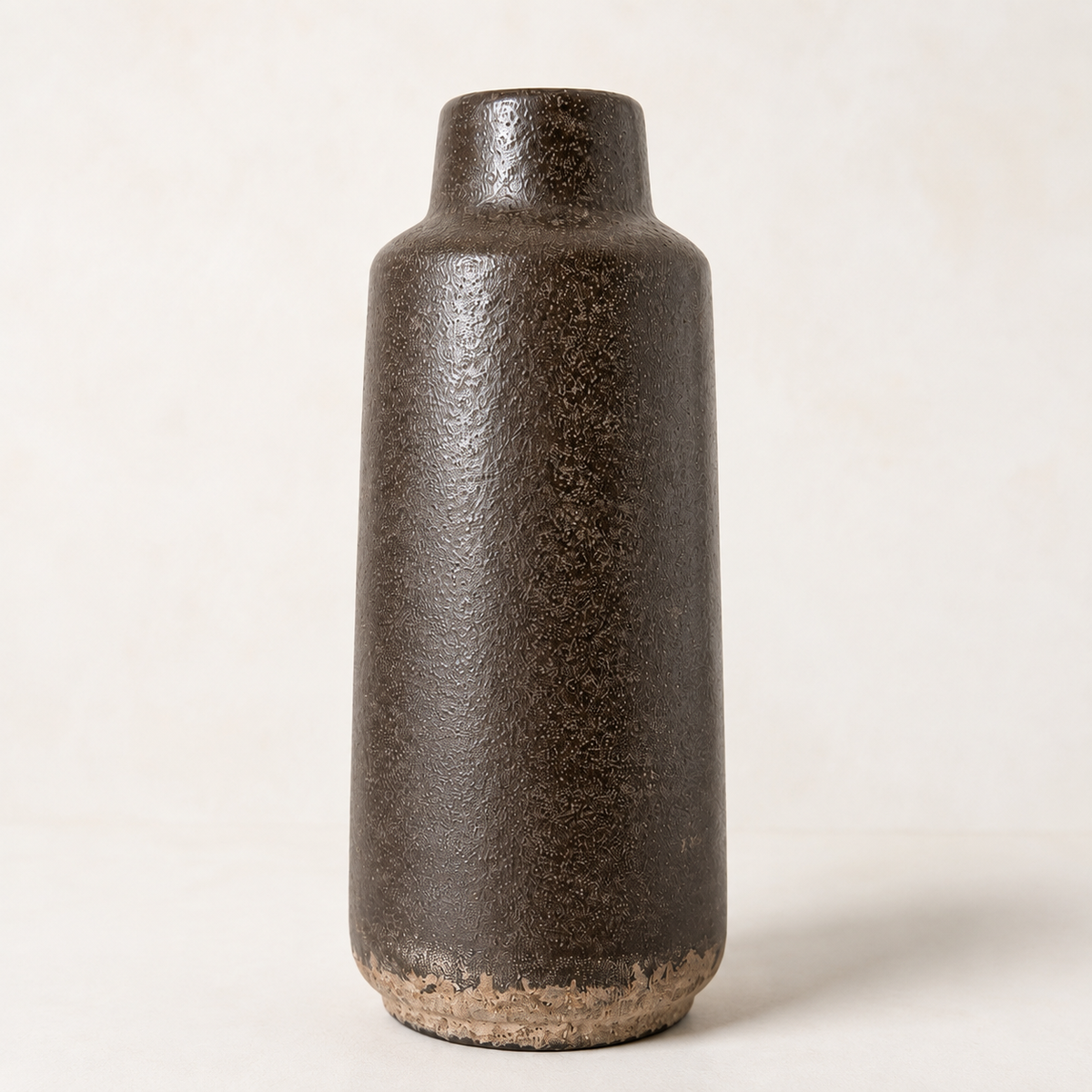 Bronze Textured Glaze Cylinder Vase