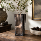 Wave Metallic Glaze Vase