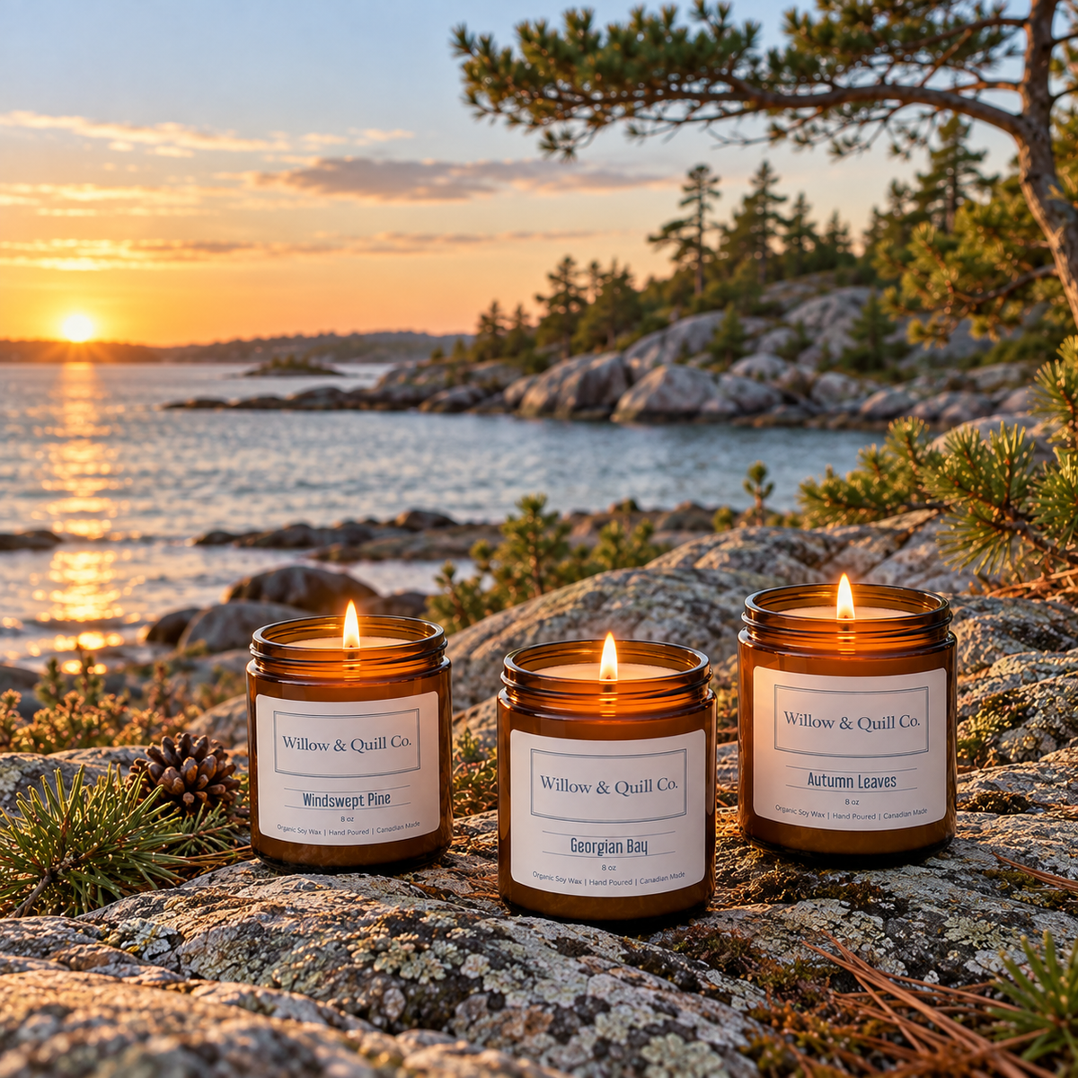 8 oz Organic Soy Candles