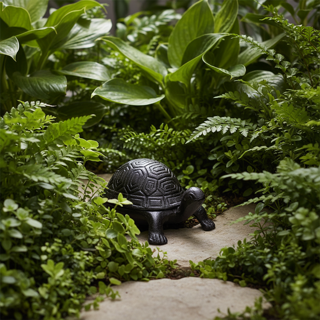 Turtle Key Keeper Hidden in Garden