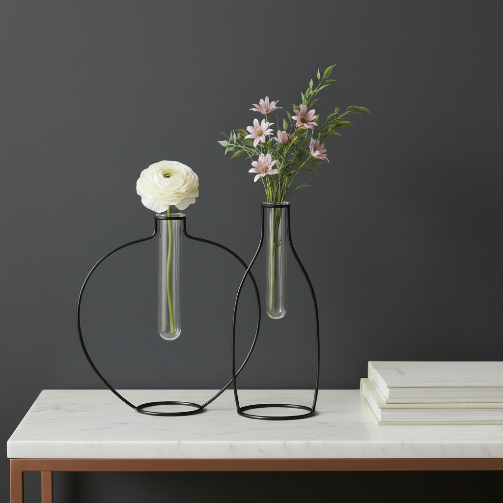 Wire Vases — Matched Height